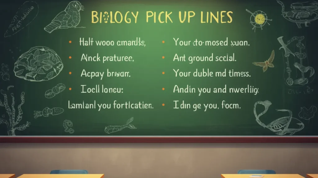 pick up lines biology