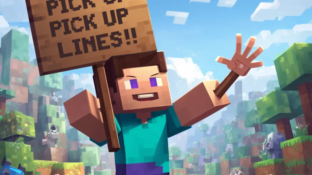 pick up lines minecraft